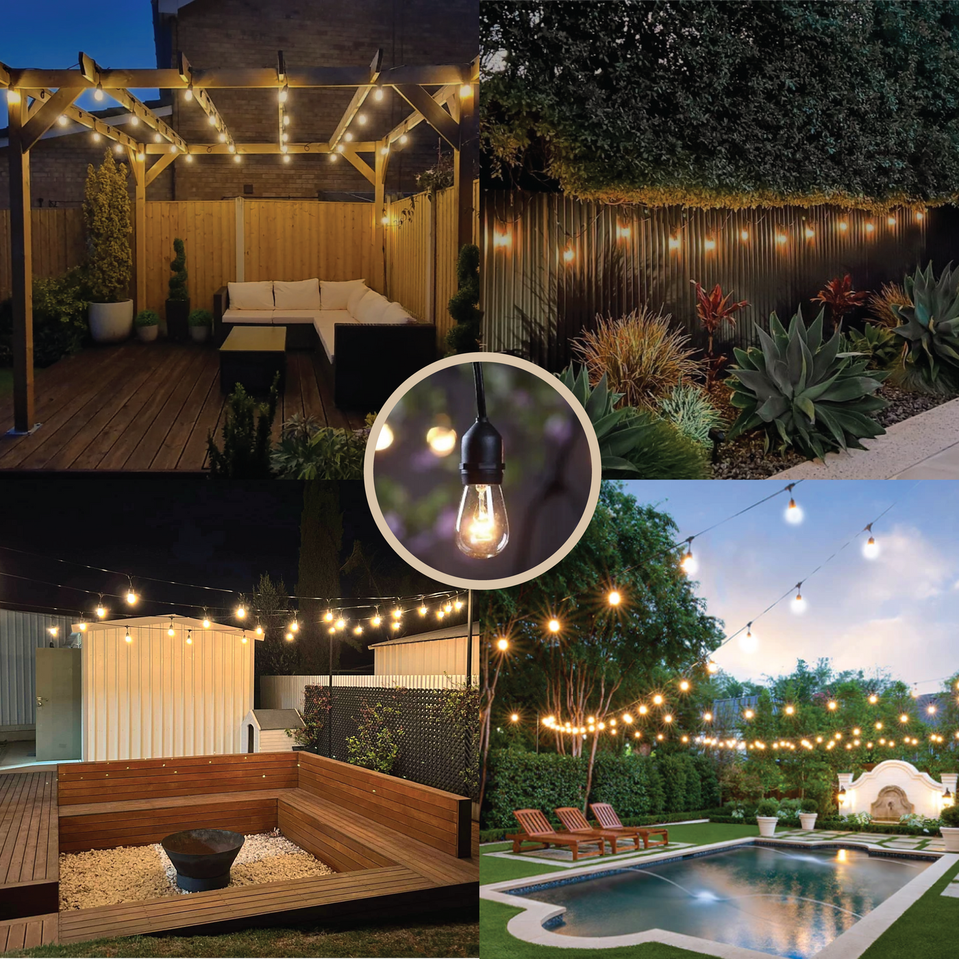 Renew Home Essentials™ Solar Festoon Lights