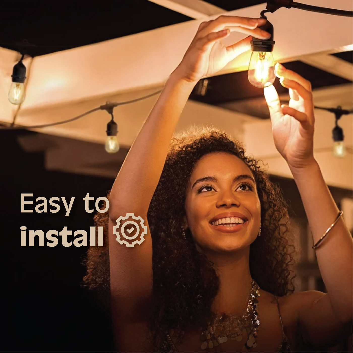 Renew Home Essentials™ Solar Festoon Lights