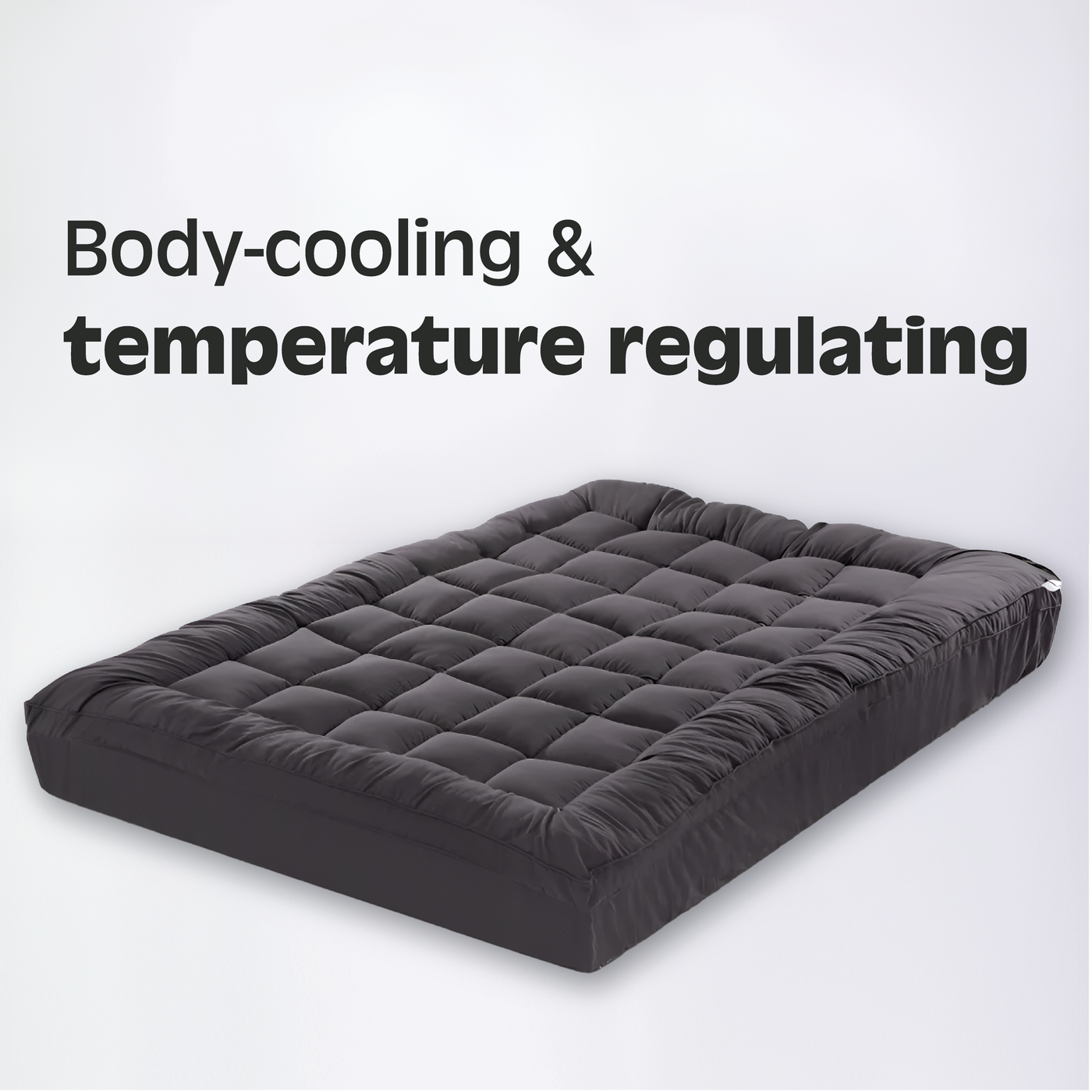 Charcoal Bamboo Mattress Topper